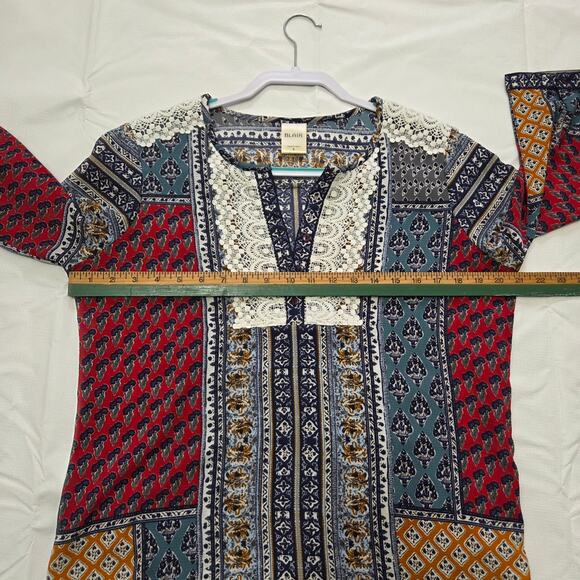 Blair Unique Multi Color Blouse Woman's Size Small - Picture 7 of 8